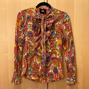 Vintage Dolce & Gabbana Psychadelic Blouse Size 40
